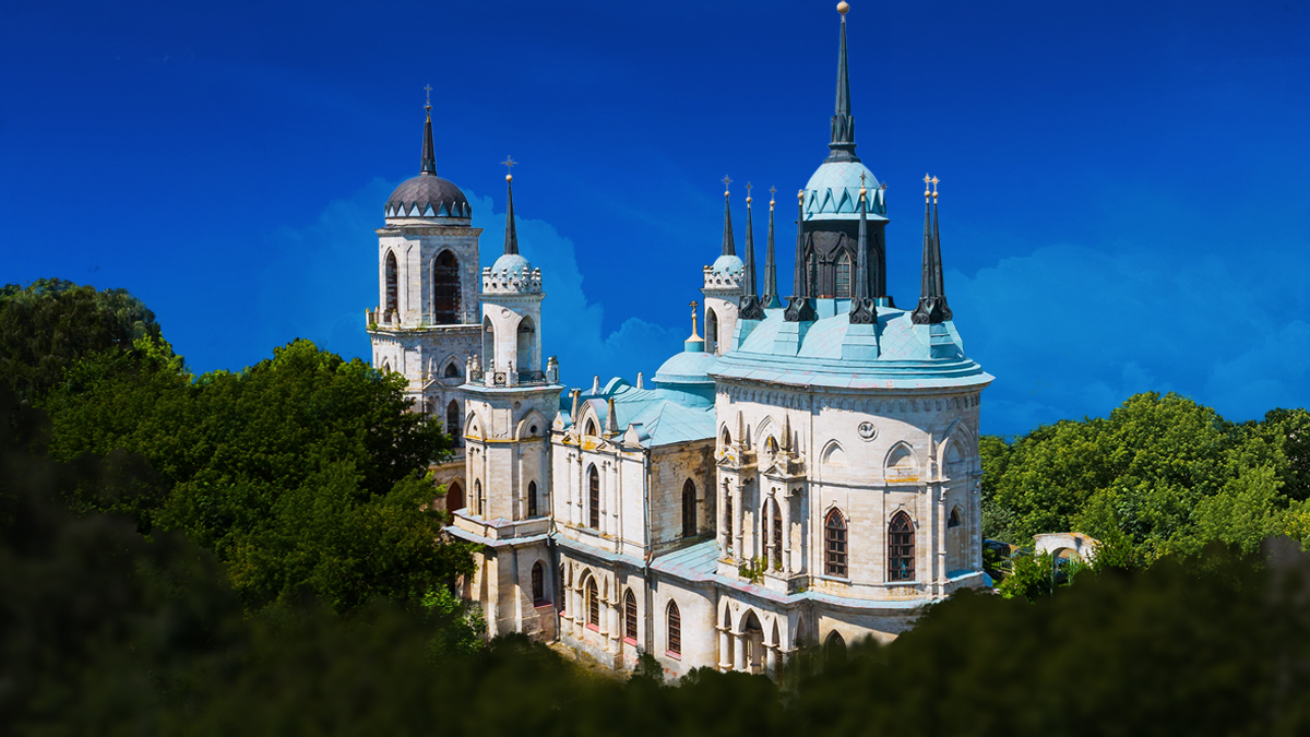 Экскурсия «Синь России: усадьба Быково, готическая церковь, Гжель»